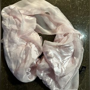 Sheer silk and rayon shawl wrap